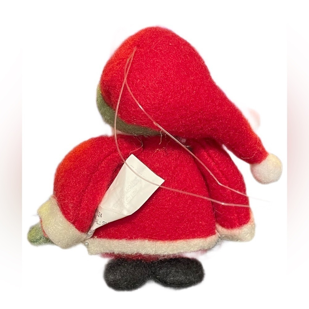 Santa felt ornament Christmas decorations stuffed plush - Picture 3 of 5